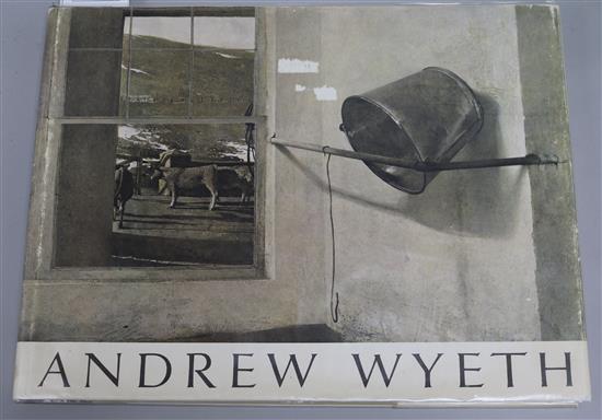 Merryman, Richard - Andrew Wyeth, oblong folio, cloth with dj, Houghton Miffin Company, Boston 1968